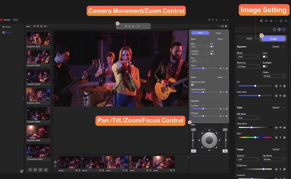 Cámara PTZ 4K 18X - Zowie HDMI/USB/LAN - Imagen 2