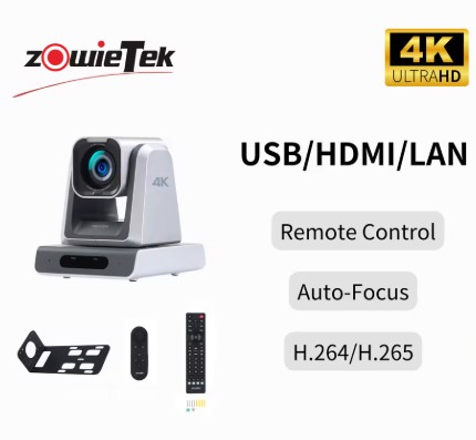 Cámara PTZ 4K 18X - Zowie HDMI/USB/LAN